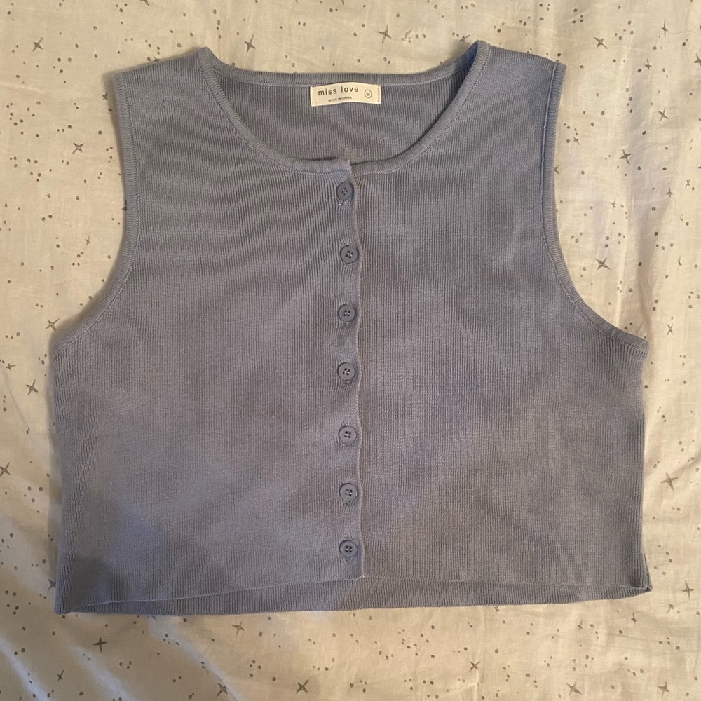 Lash Next Door/Brooklyn and Bailey cropped sweater tank